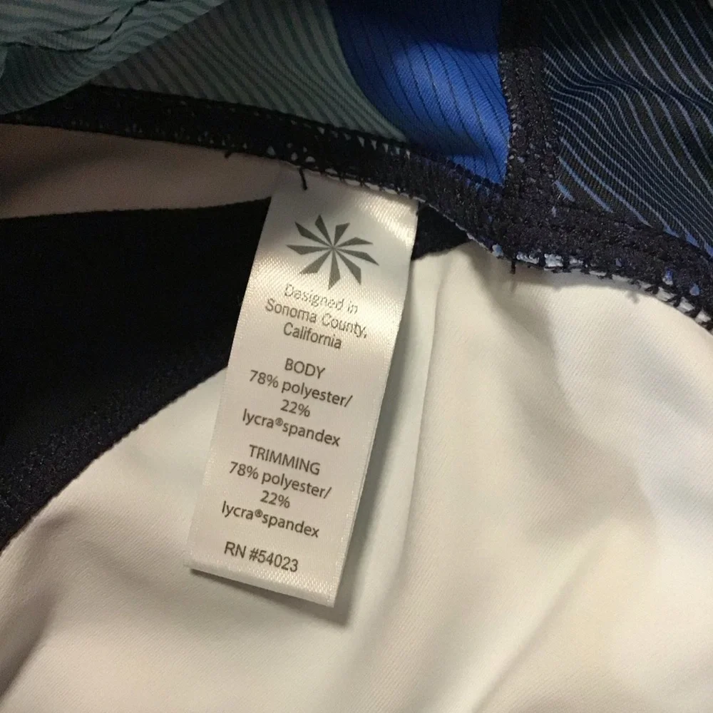 Athleta‎ Electric Geo Sonar Women’s Capri Leggings Multicolor